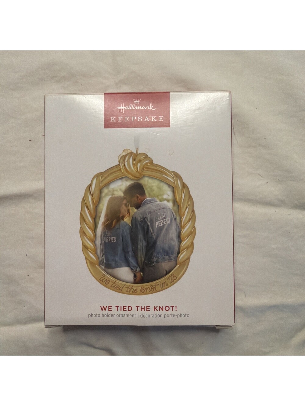 WE TIED THE KNOT! ~ PHOTO HOLDER ~ 2023 Hallmark Keepsake Ornament #364
